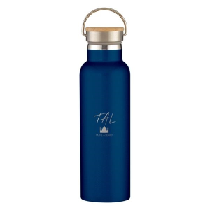 21 Oz. Tipton Stainless Steel Bottle With Wood Lid