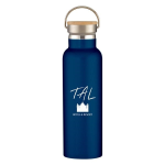 21 Oz. Tipton Stainless Steel Bottle With Wood Lid